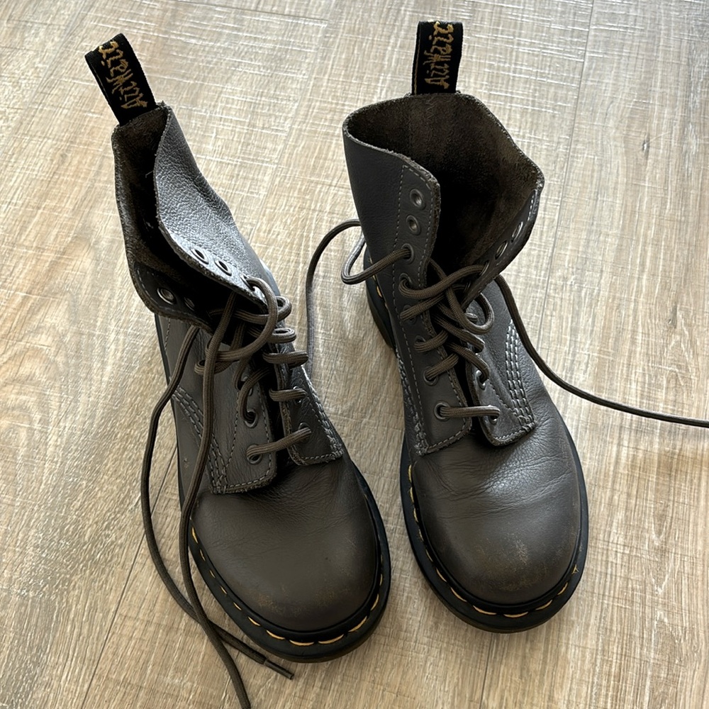 Dr. martens lace up combat boots